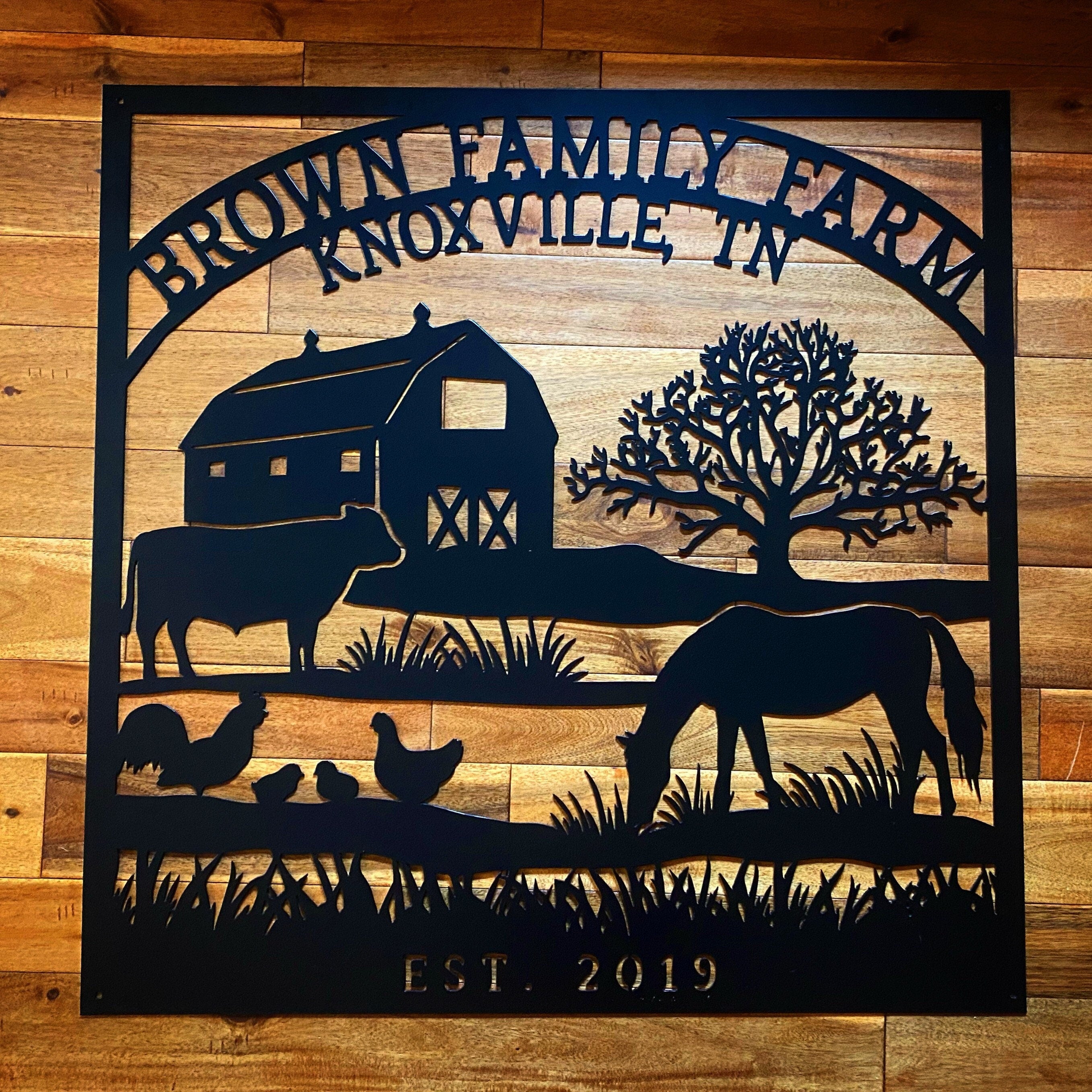 Custom Metal Farm Sign - Custom Metal Ranch Sign Outdoor - Farm House ...