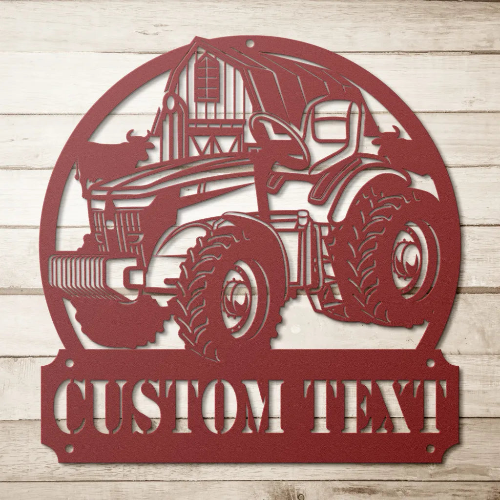 Custom Metal Farmhouse Sign - Personalized Farm House Decor - Gifts For Farmers - Farm House Decor