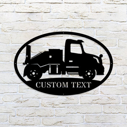 Custom Metal Mobile Home Toter Sign - Mobile Home Toter Monogram - Metal Construction Signs - Heavy Equipment Operator Gifts