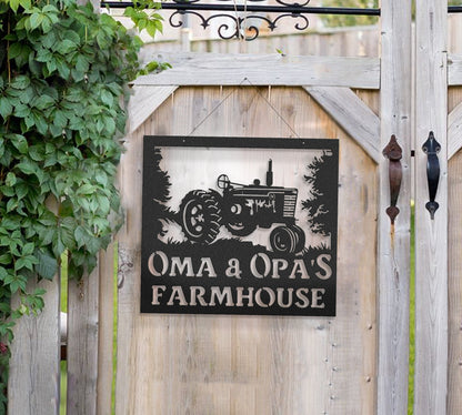 Custom Metal Tractor Sign Metal Tractor Sign Indoor Or Outdoor Tractor Farm Sign Metal Farm Signs - Farmer Gifts