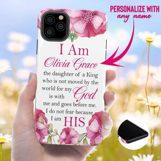 Custom Phone Cases Daughter Of A King Personalized Name Case - Scripture Phone Cases - Iphone Cases Christian