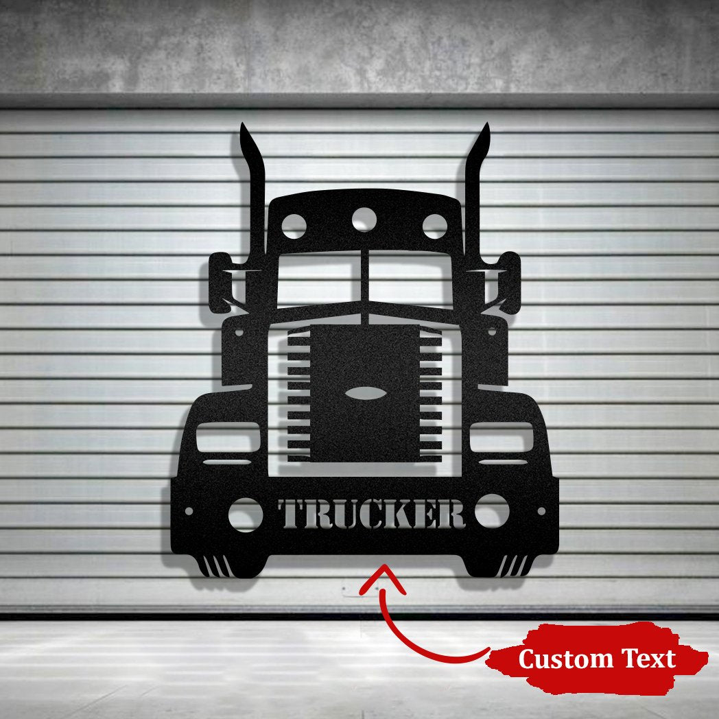 Custom Semi Truck Diesel Vehicle Metal Sign - Metal Decor Wall Art - Heavy Equipment Operator Gifts