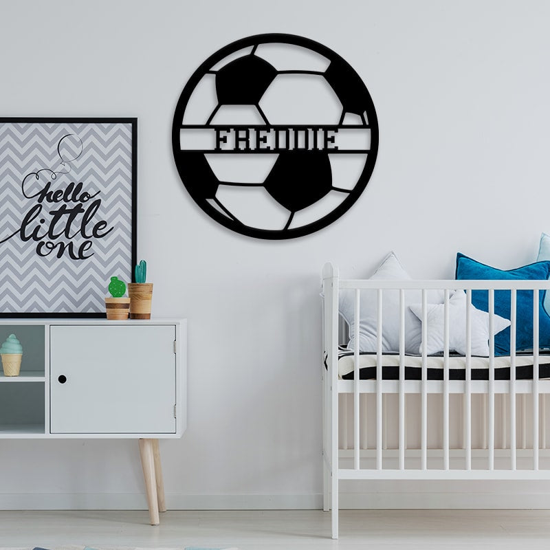 Custom Soccer Cut Metal Sign - Gift For Soccer Lover - Metal Signs For Home