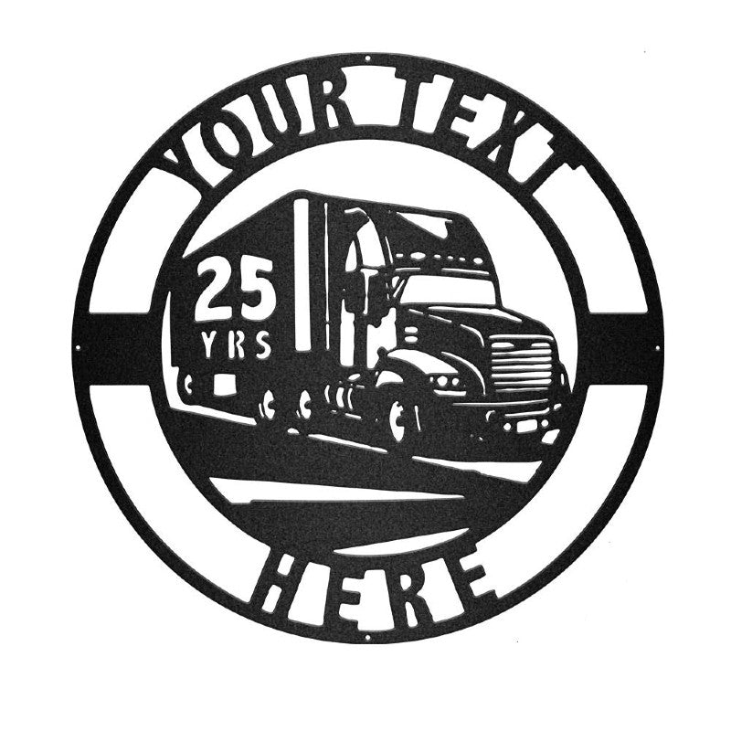 Custom Trucker Diesel Vehicle Metal Sign - Metal Decor Wall Art - Heavy Equipment Operator Gifts