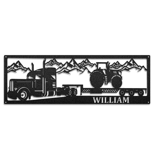 Custom Ultimate Big Rig Metal Vehicle Metal Sign - Metal Decor Wall Art - Heavy Equipment Operator Gifts