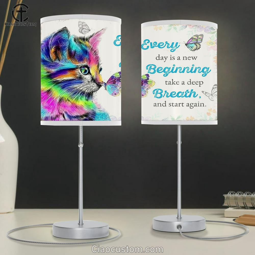 Cute Cat Lamp Art - Cat Lady Gift for Women