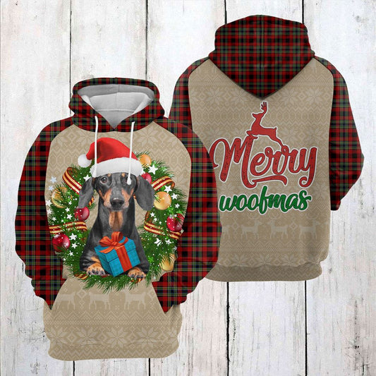Dachshund Christmas Awesome All Over Print 3D Hoodie For Men And Women, Best Gift For Dog lovers, Best Outfit Christmas