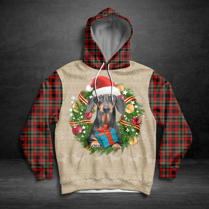 Dachshund Christmas Awesome All Over Print 3D Hoodie For Men And Women, Best Gift For Dog lovers, Best Outfit Christmas