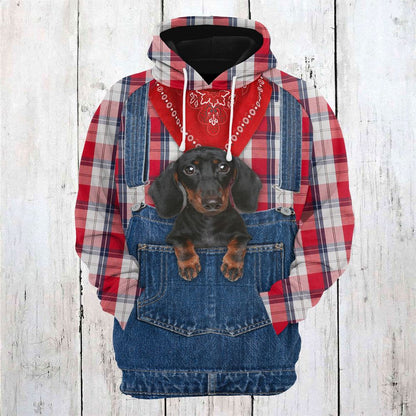 Dachshund Farm All Over Print 3D Hoodie For Men And Women, Best Gift For Dog lovers, Best Outfit Christmas