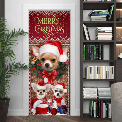 Dachshund Happy House Christmas Door Cover - Dachshund Lover Gifts - Door Christmas Cover