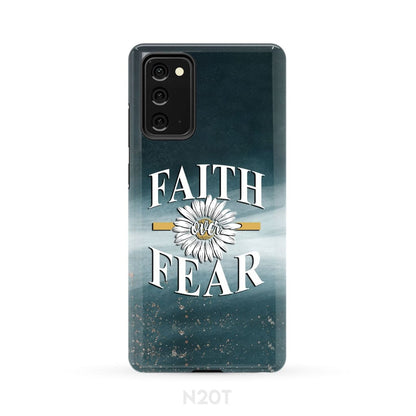 Daisy Flower - Faith Over Fear Phone Case - Bible Verse Phone Cases Samsung
