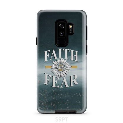 Daisy Flower - Faith Over Fear Phone Case - Bible Verse Phone Cases Samsung