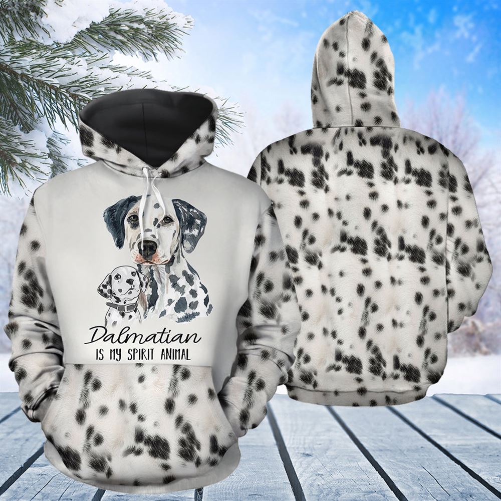 Dalmatian My Spirit Animal All Over Print 3D Hoodie For Men And Women, Best Gift For Dog lovers, Best Outfit Christmas
