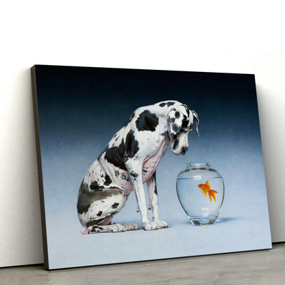 Dane And Fish Canvas Wall Art - Christian Wall Decor