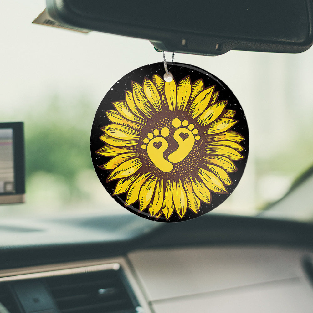 Daughter Follow Your Dream Ceramic Circle Ornament - Decorative Ornament - Christmas Ornament