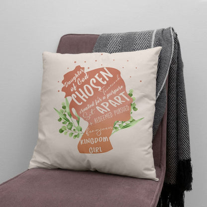 Daughter Of God Chosen And Treasured Christian Pillow
