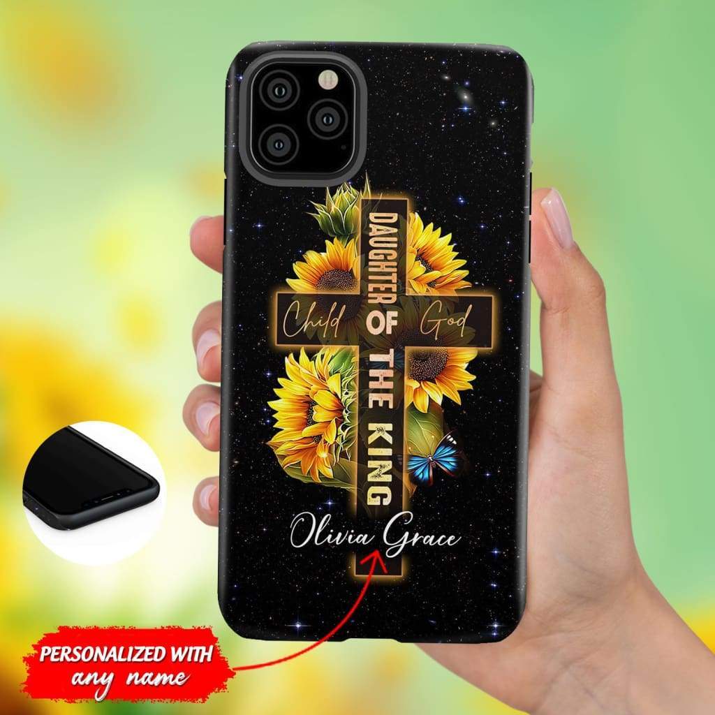 Daughter Of The King Custom Phone Case Personalized Christian Gifts - Scripture Phone Cases - Iphone Cases Christian
