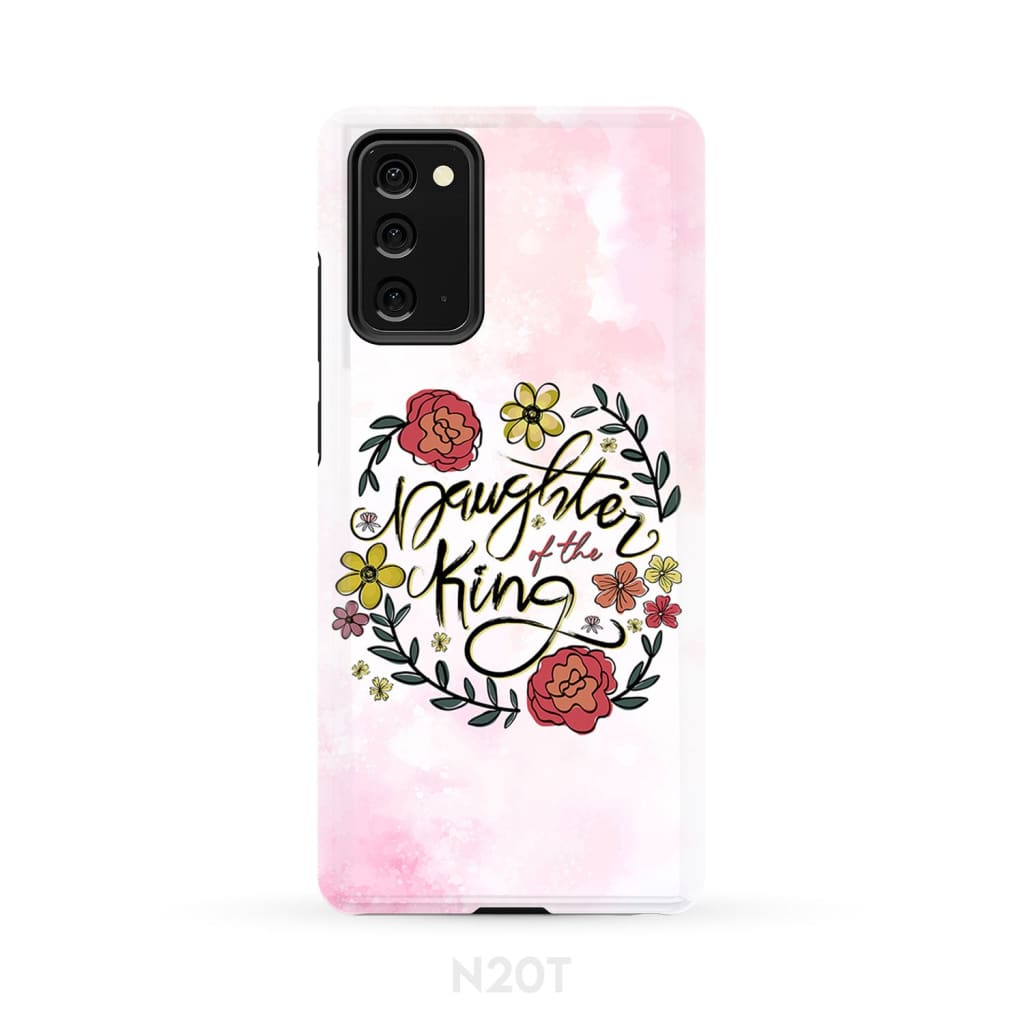 Daughter Of The King Flowers Phone Case - Bible Verse Phone Cases Samsung