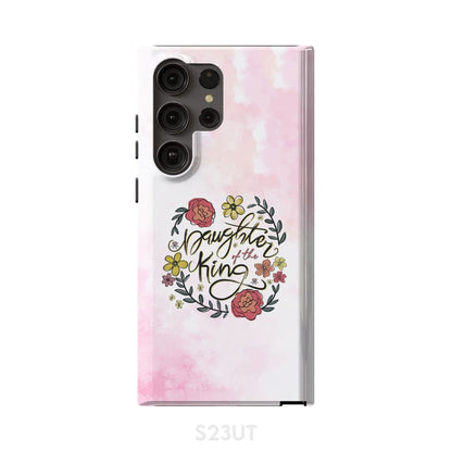 Daughter Of The King Flowers Phone Case - Bible Verse Phone Cases Samsung