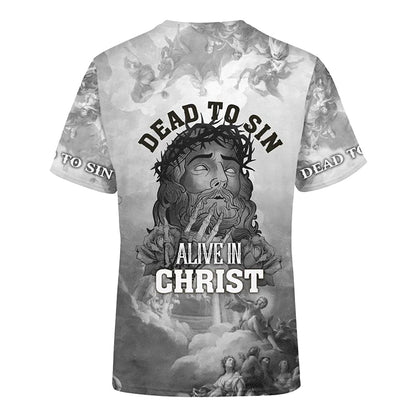 Dead To Sin Jesus 3d Shirt - Christian 3D Shirt