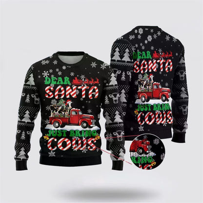 Dear Santa Ugly Christmas Sweater, Farm Sweater, Christmas Gift, Best Winter Outfit Christmas