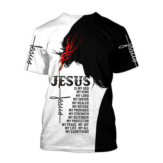 December Child Of God Balck And White Color Jesus Unisex Shirts - Christian 3d Shirts For Men Women