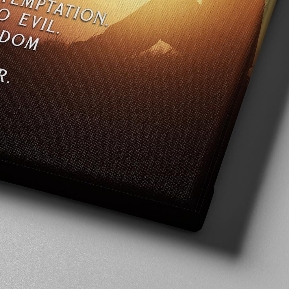 Deep Prayer & The Lords Prayer Wall Art - Christian Canvas Wall Art