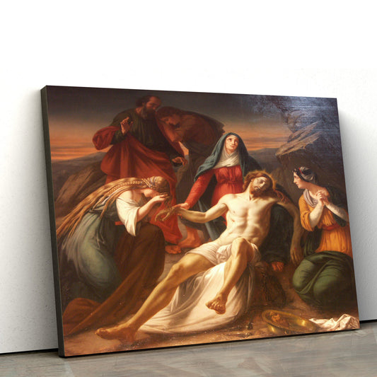 Descent From The Cross Jesus - Jesus Canvas Wall Art - Christian Wall Art