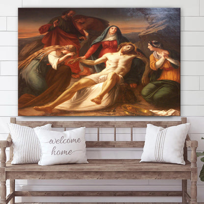 Descent From The Cross Jesus - Jesus Canvas Wall Art - Christian Wall Art