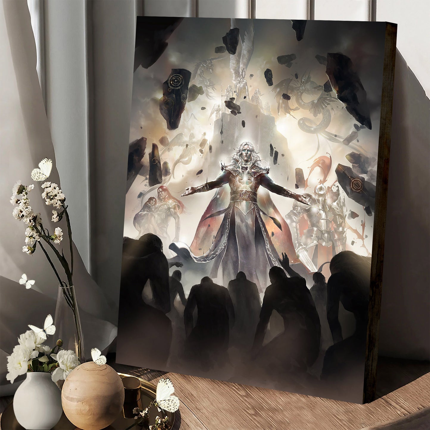 Descent Of The Watchers Christian Art Premium Matte - Jesus Canvas Pictures - Christian Wall Art