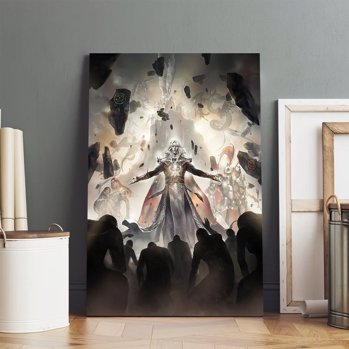 Descent Of The Watchers Christian Art Premium Matte - Jesus Canvas Pictures - Christian Wall Art