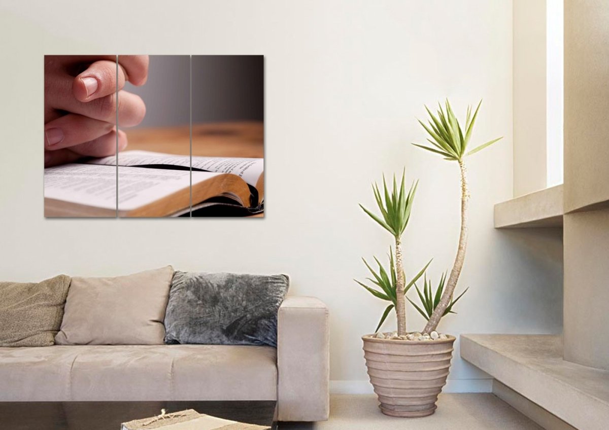 Desk Prayer Wall Art - Christian Canvas Wall Art