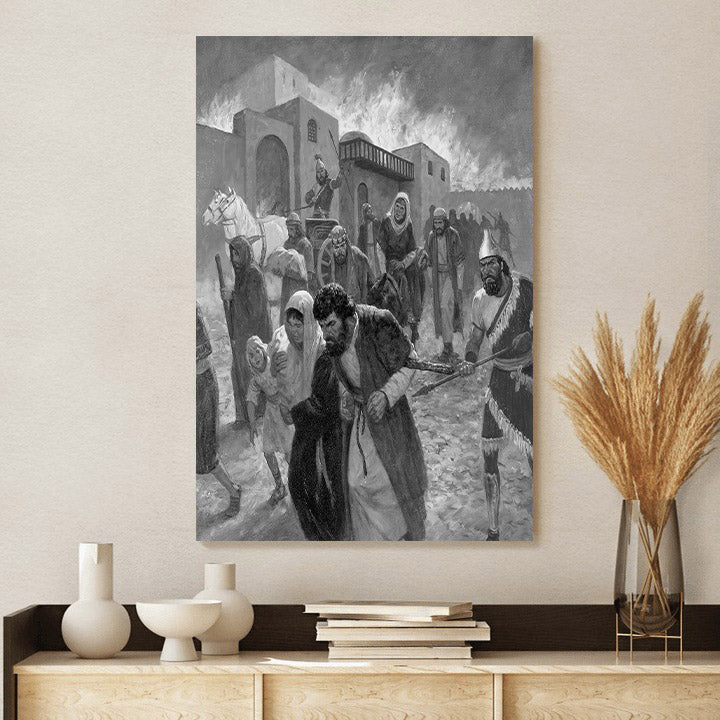 Destruction Of Jerusalem Canvas Pictures - Religious Canvas Wall Art - Scriptures Wall Decor