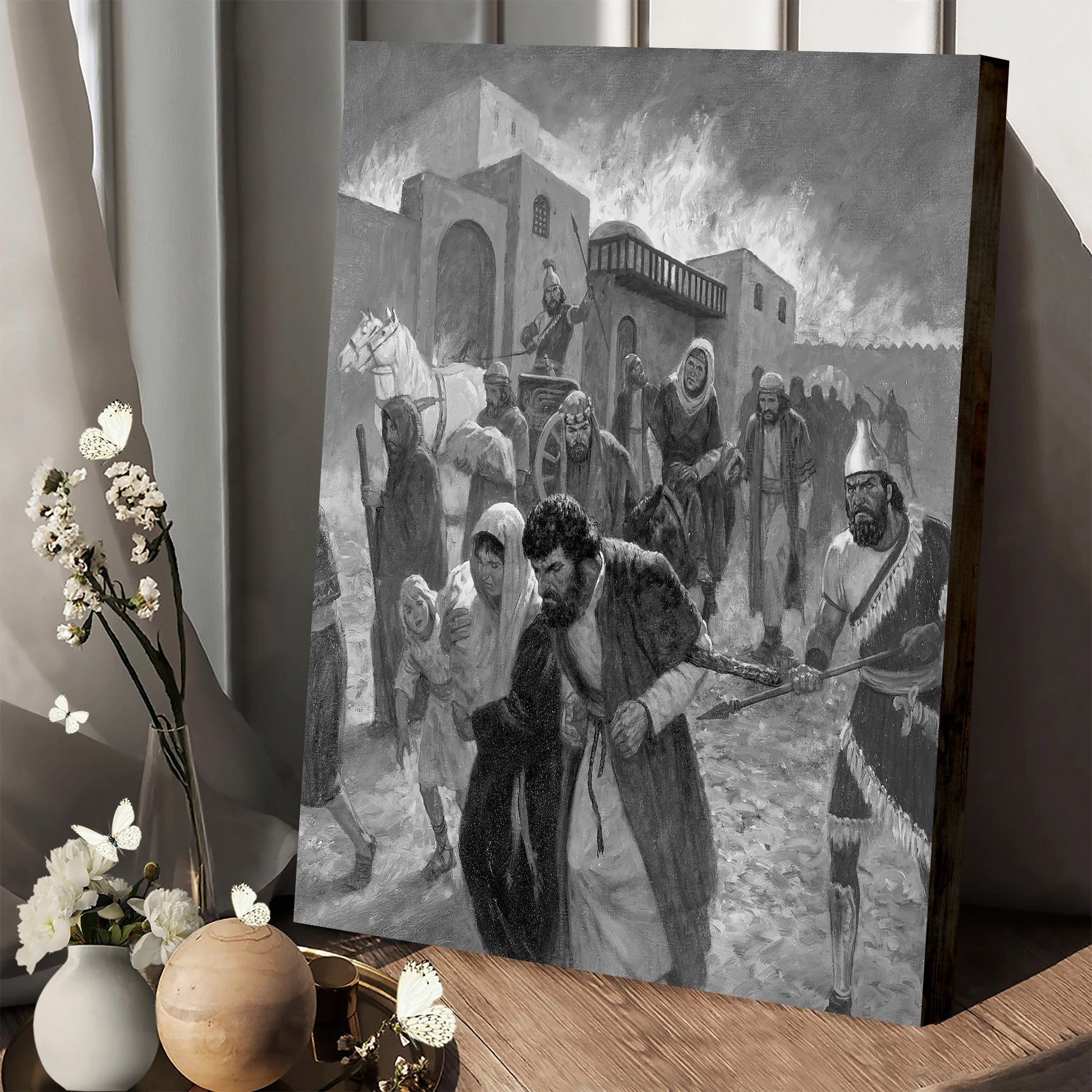 Destruction Of Jerusalem Canvas Pictures - Religious Canvas Wall Art - Scriptures Wall Decor