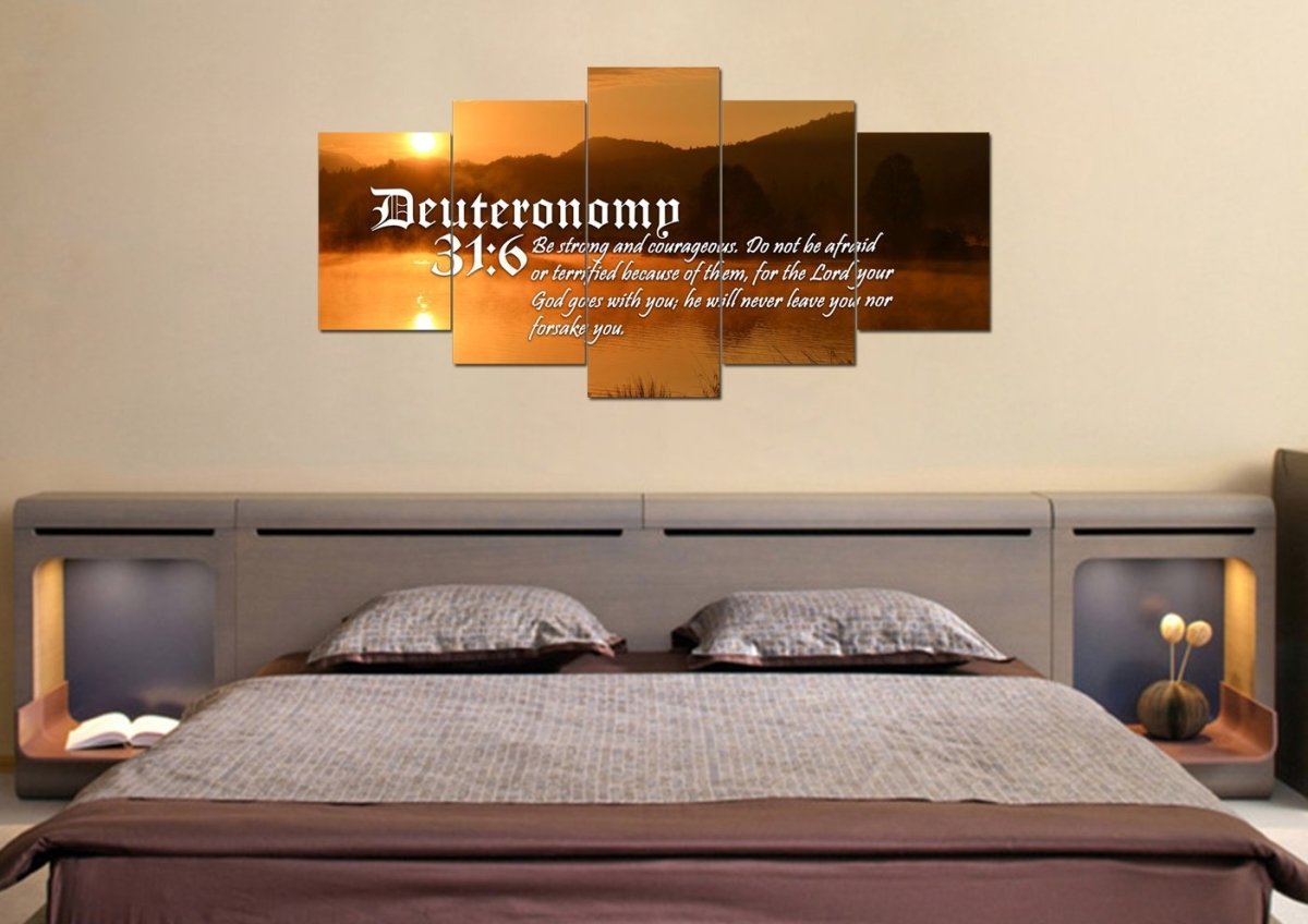 Deuteronomy 316 Canvas Wall Art Print - Christian Canvas Wall Art