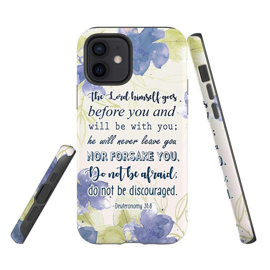 Deuteronomy 318 The Lord Himself Goes Before You Bible Verse Phone Case - Scripture Phone Cases - Iphone Cases Christian