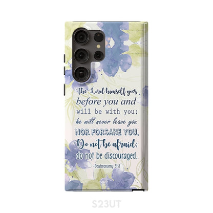 Deuteronomy 318 The Lord Himself Goes Before You Bible Verse Phone Case - Scripture Phone Cases - Iphone Cases Christian
