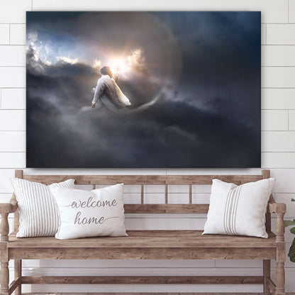 Dividing Darkness  Canvas Picture - Jesus Christ Canvas Art - Christian Wall Art