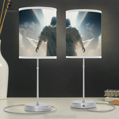 Divine Mercy Jesus Christ Christian God Table Lamp Pictures - Faith Art - Christian Table Lamp For Bedroom Decor