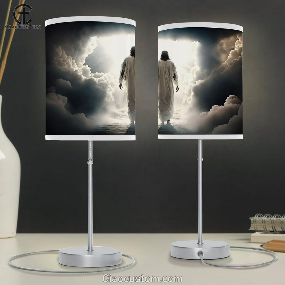 Divine Mercy Jesus Christ Table Lamp Pictures - Faith Art - Christian Table Lamp For Bedroom Decor