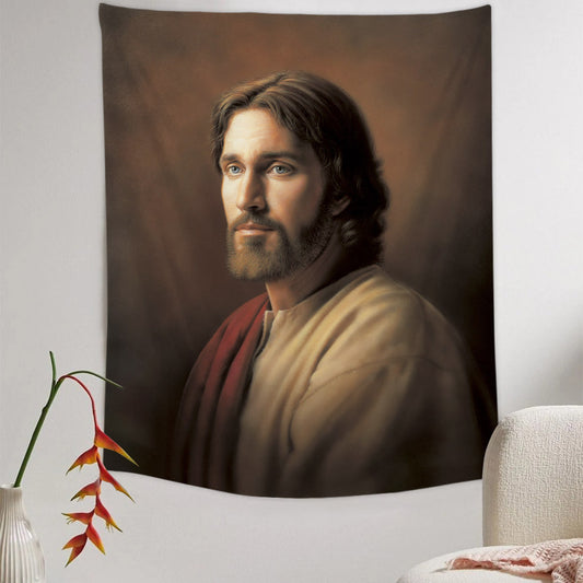 Divine Redeemer Tapestry - Jesus Picture - Religious Tapestry - Christian Tapestry Wall Hangings