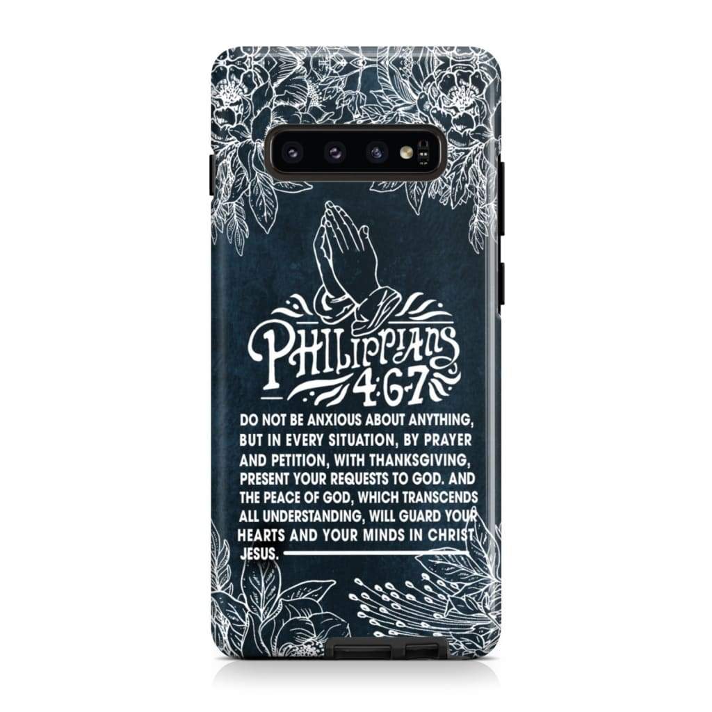 Do Not Be Anxious About Anything Philippians 46-7 Bible Verse Phone Case - Scripture Phone Cases - Iphone Cases Christian