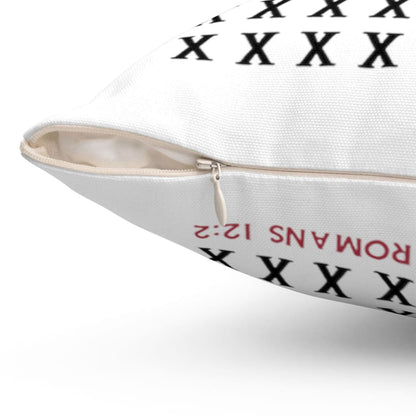 Do Not Conform But Be Transformed Romans 122 Bible Verse Pillow