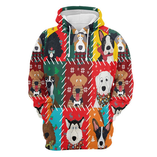 Dog Lover Christmas All Over Print 3D Hoodie For Men And Women, Best Gift For Dog lovers, Best Outfit Christmas