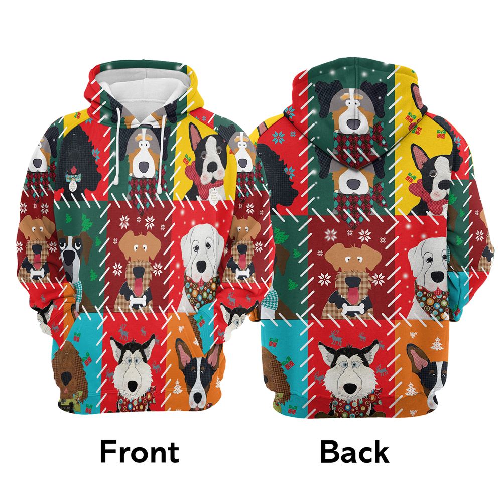 Dog Lover Christmas All Over Print 3D Hoodie For Men And Women, Best Gift For Dog lovers, Best Outfit Christmas
