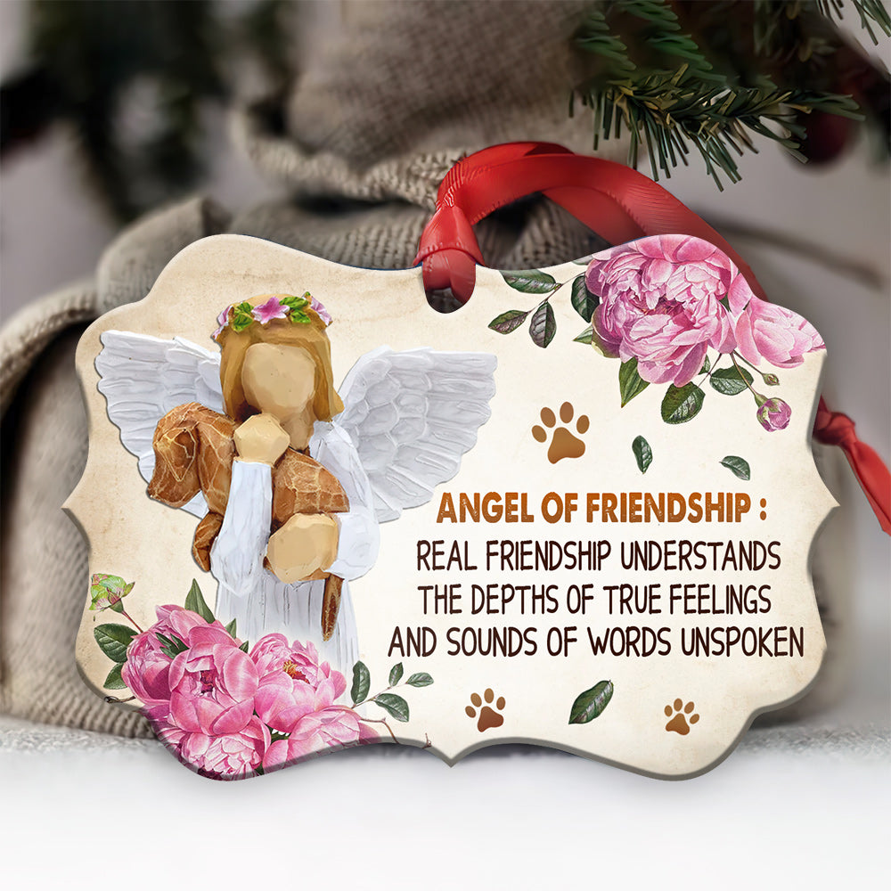 Dog Memorial Of Friendship Metal Ornament - Christmas Ornament - Christmas Gift