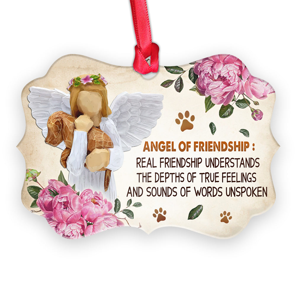 Dog Memorial Of Friendship Metal Ornament - Christmas Ornament - Christmas Gift