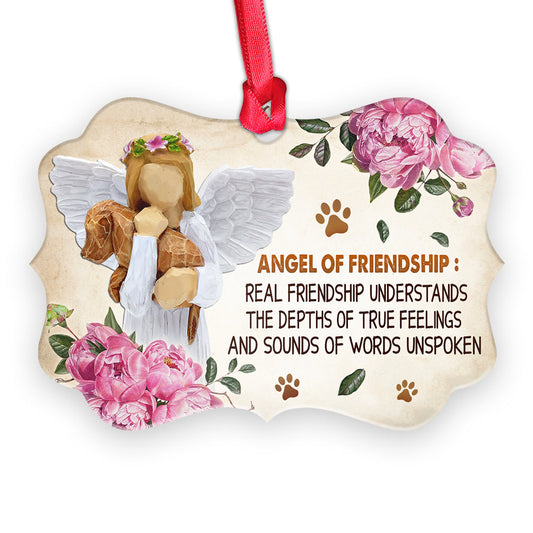 Dog Memorial Of Friendship Metal Ornament - Christmas Ornament - Christmas Gift