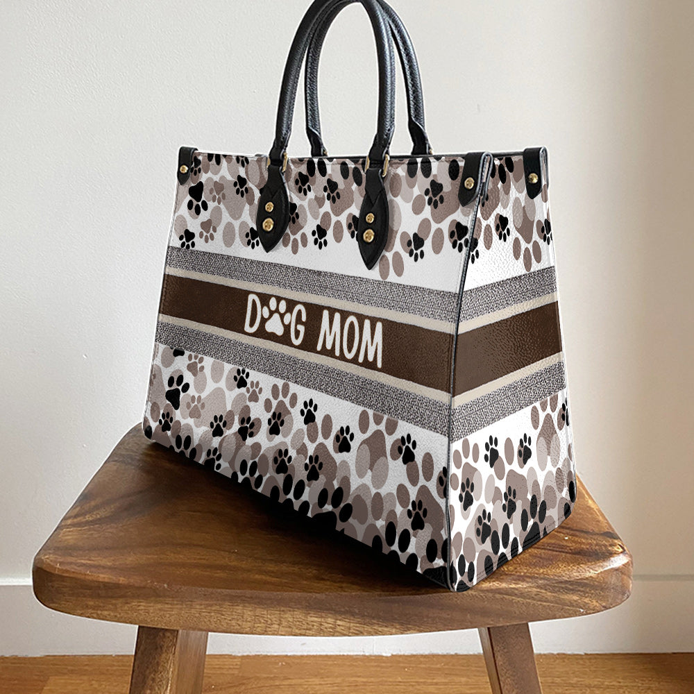 Dog Mom Pu Leather Bag - Gift For Dog Lover - Dog Mom Gift Ideas - Women's Pu Leather Bag