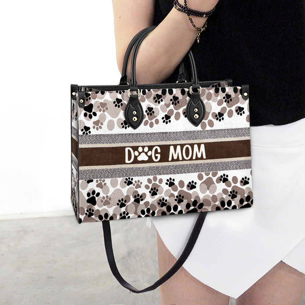 Dog Mom Pu Leather Bag - Gift For Dog Lover - Dog Mom Gift Ideas - Women's Pu Leather Bag